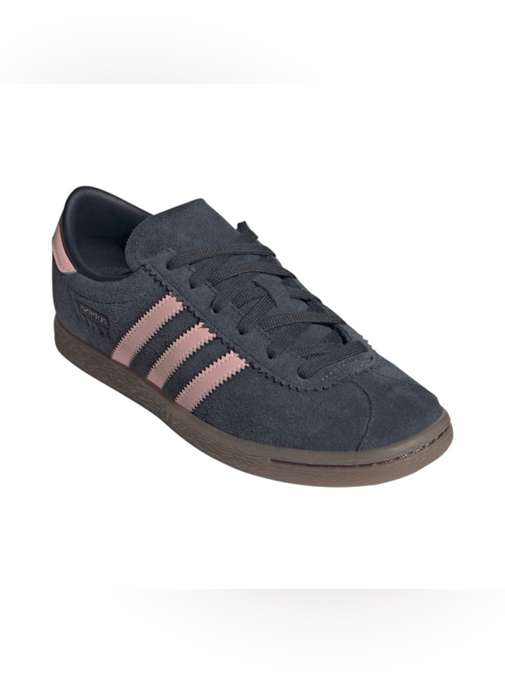 🆕 adidas Stadt Lace Up Sneakers Women’s 8, 9.5 | Black Pink Suede | Gum Sole - Picture 2 of 5